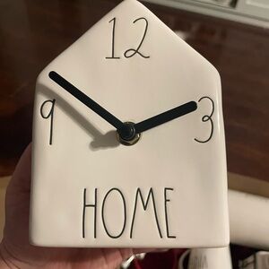 White Ceramic House-Shaped Wall Clock Rae ❤️